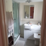 White bathroom suite